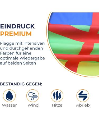 Buy AZ FLAG KABYLEI 150x90cm High-Quality Berber Flag | International Shipping Available - Buy Online on GoSupps.com