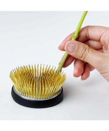 Wazakura 2.5 Radial Blooming Flower Ikebana Kenzan Brass Holder - Japanese Round Pin Frog Tool for Floral Arrangement - Made in Japan - Buy Online on GoSupps.com