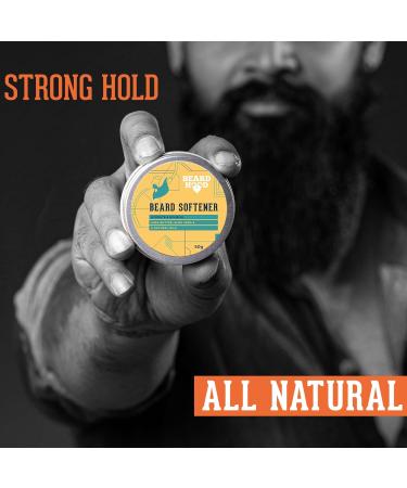 Beardhood Beard Softener for Men | Shea Butter & 6 Natural Oils | 1.7 oz - Premium Beard Care & Softening Solution - Buy Online on GoSupps.com