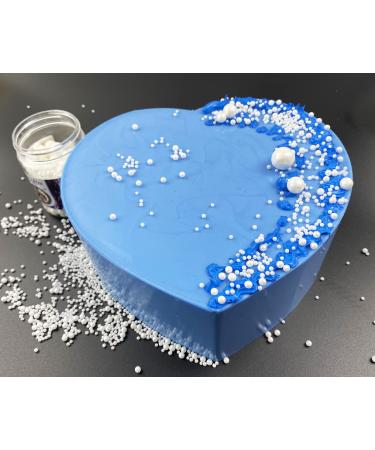 Edible Pearl Sugar Sprinkles White Candy 120g/ 4.2oz Baking Edible Cake Decorations Cupcake Toppers Cookie Decorating Ice Cream Toppings Celebrations Shaker Jar Wedding Shower Party Chirstmas Supplies A white - Buy Online on GoSupps.com