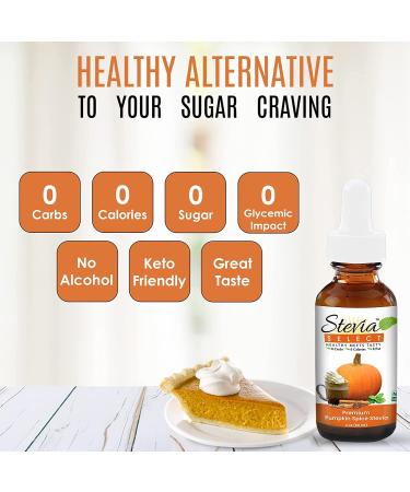 Stevia Select Pumpkin Spice Liquid Stevia Drops - 2 Oz | Zero Calorie Sweetener Extracted from Sweet Leaf | Keto Friendly & Sugar-Free - Buy Online on GoSupps.com