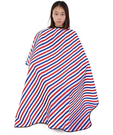Sonew Waterproof Salon Hair Cutting Cape - Professional Oilproof Cape with Snap Closure & Diagonal Stripes for Hair Styling - Buy Online on GoSupps.com