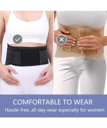 Hernin Lumbar Spine Turmalin TailleBandage | Heat Belt for Lower Back Therapy | 20 Turmalin Magnetic Field Pain Relief (Black S) - International Shipping Available - Buy Online on GoSupps.com