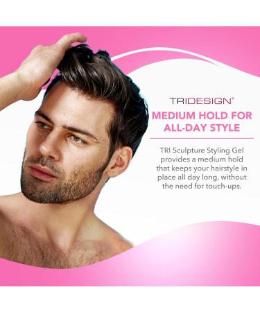 TRIDESIGN Hair Styling Gel 32 oz | Medium Hold & Shine for Men & Women - Best Hair Gel for All Hair Types - Buy Online on GoSupps.com