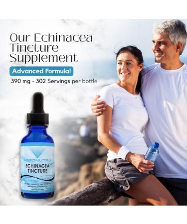 Absonutrix Echinacea Tincture Advanced Formula 390 mg 4 Oz Liquid 302 Servings Made in USA Quick Absorption Quality Potent Ingredients Non-GMO GMP Certified Facility Cruelty-Free Products - Buy Online on GoSupps.com