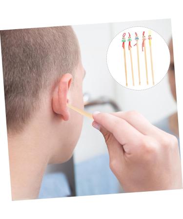 Didiseaon 5pcs Bamboo Doll Head Ear Cleaners Cute and Practical Ear Wax Remover Tool for Personal and Family Use Skid-Resistant Design for Easy Cleaning Random Color - Buy Online on GoSupps.com