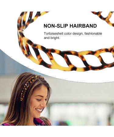 Lurrose French Tortoise Shell Headband - Deep Tortoiseshell Hair Hoop for Women - Buy Online on GoSupps.com