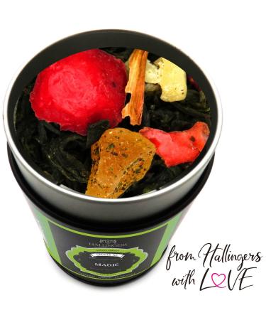 Hallingers Magic Loose Green Tea with Cranberry Mango & Peony - Perfect Mother's Day & Father's Day Gift | Recovery & Friendship Essentials - Buy Online on GoSupps.com