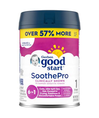 Gerber Good Start Baby Formula Powder SoothePro Comforting Probiotics Stage 1 30.6 Ounce