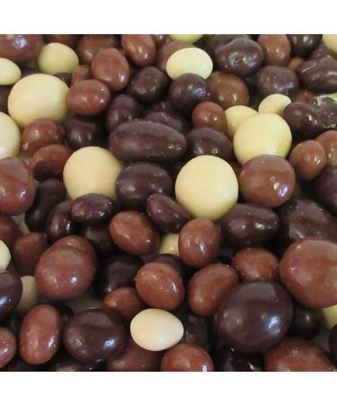 3 LB Gourmet Chocolate Covered Espresso Beans Mix | Kosher Dairy | Dark, Milk & White Chocolate | Jumbo Reusable Container | by Its Delish - Buy Online on GoSupps.com