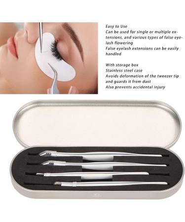 Eyelash Extension Tweezers Set - Precision Tweezers with Storage Case for Professionals & Beginners | International Shipping Available - Buy Online on GoSupps.com