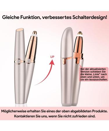Premium Rose Gold Electric Eyebrow Trimmer for Women | Painless Precision Eyebrow Razor & Epilator - Buy Online on GoSupps.com