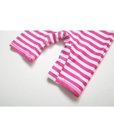 Bonverano Baby Girls Sunsuit UPF 50+ Swimsuit Set with Sun Hat - Stripe, One Size - Buy Online on GoSupps.com