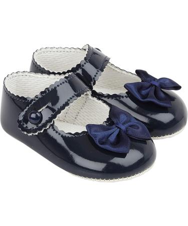 Baypods Baby Girls Soft Soled Pre Walker Shoes | Made in England | Navy Patent - Buy Online on GoSupps.com