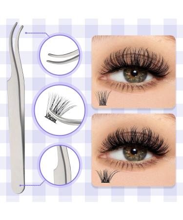 DIY Lash Extension Set | Cluster Eyelash Extensions Kit (C3+C9-C Curl) | 12-16mm | Eyelash Clusters for Stunning Lashes - Buy Online on GoSupps.com