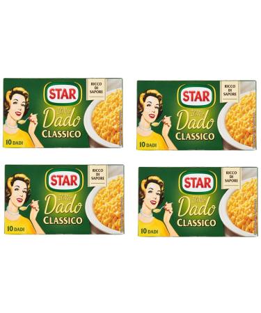 Star Lot de 4 cubes bouillon Il Mio Dado Classico - Lot de 4 bo tes de 10 cubes - 10 g par cube