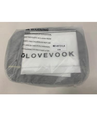 LOVEVOOK Waterproof Travel Toiletry Bag for Women - Large Clear Makeup Organizer with Hook, Grey - Buy Online on GoSupps.com