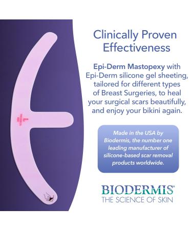 Biodermis Transparent Silicone Scar Patches 1x2st - Self-Adhesive for Breast Surgery Scar Care & Scar Improvement - Buy Online on GoSupps.com