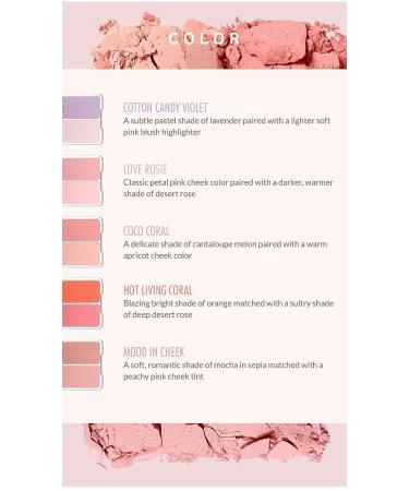 2-in-1 Cheek Tint Blush Palette: Long Lasting High Pigment Duo Compact - COCO CORAL - Buy Online on GoSupps.com
