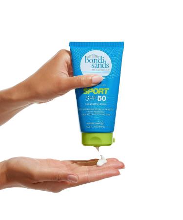 Bondi Sands Sport SPF 50 Sunscreen Lotion | Cool Motion Technology | Non-Greasy, Water & Sweat-Resistant | 5.07 Fl Oz - Buy Online on GoSupps.com