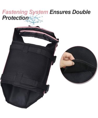 Vivaglory Ripstop Dog Rescue Vest - Improved Buoyancy & Visibility for Small to Medium Dogs | Cherry Blossom Pink XL (78-96cm) - Buy Online on GoSupps.com