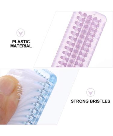 Exceart 10-Set Nail Brushes - Long Handle Manicure & Pedicure Tools for Nail Art Care | Pink Nylon Fingernail & Toe Cleaning Gadgets - Buy Online on GoSupps.com