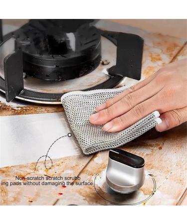 Circularite Scrubbing Cloths Double Layer Multipurpose Non-Scratch Wire Dishcloth Soft Wire Dishwashing Rags Safe for Non-Stick Cookware Wire Dishwashing Rags for Dishes Sinks Counters (5 pcs) - Buy Online on GoSupps.com
