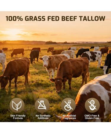 Beef Tallow for Skin Tallow and Honey Balm 100% Organic Grass-Fed Beef Tallow Face Moisturizer with Raw Honey & Jojoba Oil Whipped Tallow Balm for Face Body Deep Nourish Soothe Dry Sensitive Skin - Buy Online on GoSupps.com