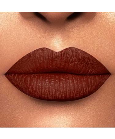 Hoomuss Dark Burgundy Matte Lipstick - Long Lasting, Smudgeproof, Vegan & Cruelty Free - Buy Online on GoSupps.com