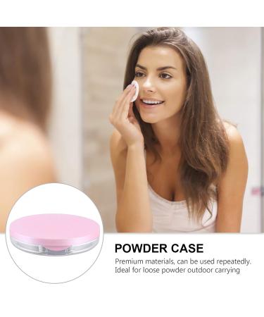 Lurrose Empty Powder Compact Foundation with Mirror - Travel Powder Container - Pink 2pcs - International Shipping Available - Buy Online on GoSupps.com