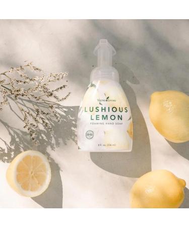 Young Living Lushious Lemon Foaming Hand Soap 8 fl oz 3-Pack | Plant-Based Citrusy Cleanser with Aloe & Ginkgo Biloba | Soft Hand Wash - Buy Online on GoSupps.com