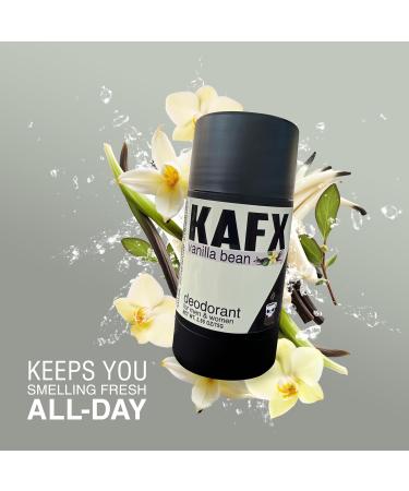 Natural Deodorant for Women and Men - Vanilla Bean Odor-Fighting Coffee Oil Organic Baking Soda-Free Aluminum-Free Paraben-Free Dye-Free 2 Pack 2.65 oz/75 g - Buy Online on GoSupps.com