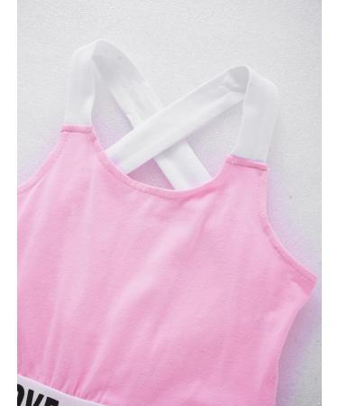 Yeahdor Girls 2-Piece Tennis Golf Dress Set with Shorts and Tank Top - Pink, Size 6 - Buy Online on GoSupps.com