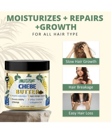 Natural Chebe Hair Oil for Growth - 10 in 1 Moisturizer & Braid Bonnet | Stronger Thicker Longer Hair - Buy Online on GoSupps.com