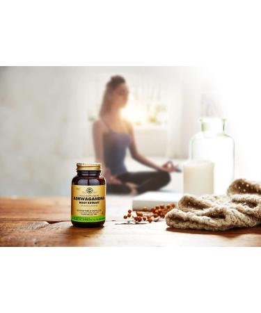 Solgar Ashwagandha Root Extract 60 Veg Capsules | Stress Relief & Wellness - Buy Online on GoSupps.com