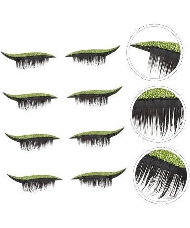 FRCOLOR 8 Pairs of Stickers for False Eyelashes Dramatic Eyelashes Green Eyeliner Pen Eye Makeup Stickers Eyelashes Stickers Double-Sided Adhesive Strips Decorate - Buy Online on GoSupps.com