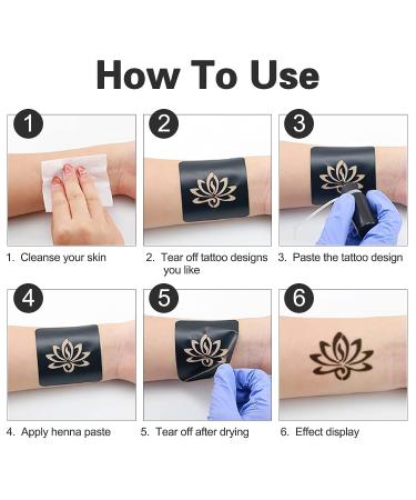 FANOST Tattoo Stencils Kit - 24 Sheets, 400 Designs for Kids, Teens, Adults - Henna, Airbrush, Real Tattoos - Face, Hand, Finger Stencils - Buy Online on GoSupps.com