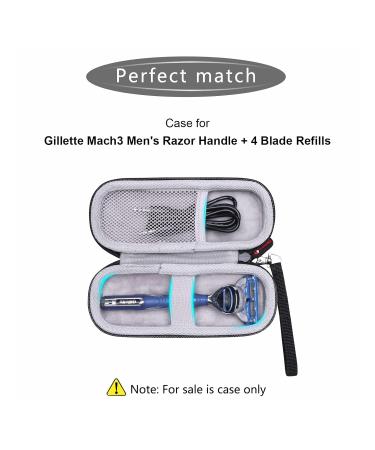 XANAD Hard Case for Gillette Mach3 Shield Razor - Protective Carry Case for Men's Razor & 4 Blade Refills - Buy Online on GoSupps.com