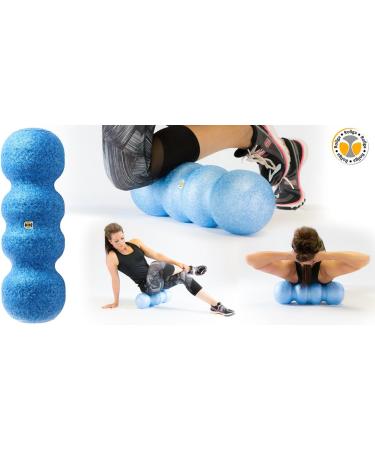Rollga Flexibility & Muscle Recovery Foam Roller | 18 Medium Density - Royal Blue | Back & Neck Massage, Exercise Tool - Buy Online on GoSupps.com