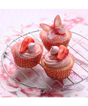 Rapidbok 50 Pieces Edible Butterflies - Rice Paper Cake Decorations for Weddings Birthdays & Parties | Butterfly Cupcake Toppers - Buy Online on GoSupps.com