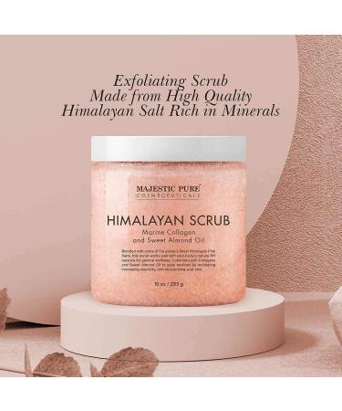 Majestic Pure Himalayan Scrub with Collagen (10 oz) and Coffee Scrub (10 oz) Bundle - Buy Online on GoSupps.com