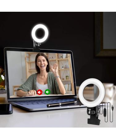 Cyezcor Video Conference Lighting Kit, Ring Light for Monitor Clip On,for Remote Working, Distance Learning,Zoom Call Lighting, Self Broadcasting and Live Streaming, Computer Laptop Video Conferencing