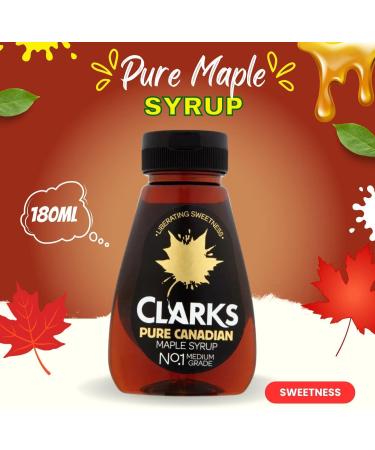Clarks Syrup Picks N Mix - Choose From Bottle with 3 Flavours - Pure Maple Original Maple with Fruit Agave Syrup - Pack of 3 - Buy Online on GoSupps.com