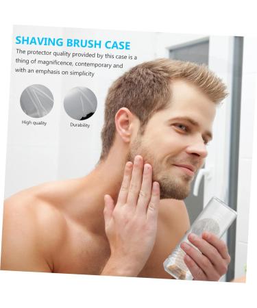 Minkissy 4-Piece Razor Brush Set - Travel-Friendly Brush Drum & Holder - Perfect for Men s Shaving - Transparent Plastic Etui - 5.5x5.5cm - Buy Online on GoSupps.com