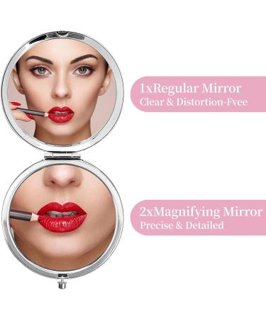 JCHCAMRY Engraved Compact Makeup Mirror - Daughter Gifts for Birthday, Mother's Day & More - Buy Online on GoSupps.com