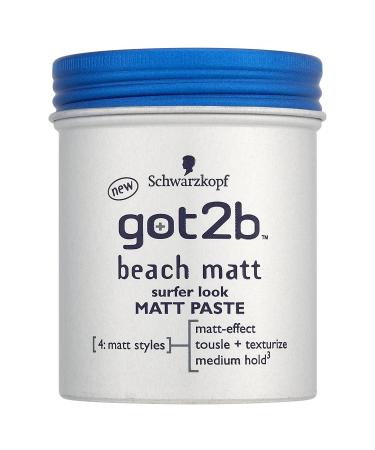 GOT2B Beach Styling Paste - Matte Hair Wax for Men | Texturize & Tame with Medium Hold (100 ml) - Buy Online on GoSupps.com