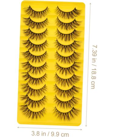 LALAFINA 20 Pairs Fake Eyelashes Lash Mascara Eyelash Kits Makeup Mascara Eye Lash Strip Lash Fake 3d Make up 1 count (Pack of 1) As Shownx2pcs - Buy Online on GoSupps.com
