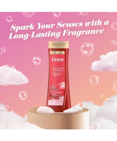 Caress Body Wash for Women Tahitian Pomegranate & Coconut Milk Exfoliating Shower Gel for Renewed Glowing Skin 20 fl oz 4 Pack - Buy Online on GoSupps.com
