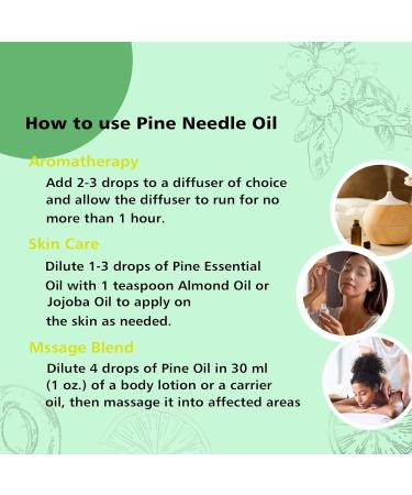 Gumili Pine Needle Essential Oil - 100ml (3.38 Fl Oz) | Pure Pine Essential Oil for Aromatherapy & Wellness - Fast International Shipping - Buy Online on GoSupps.com
