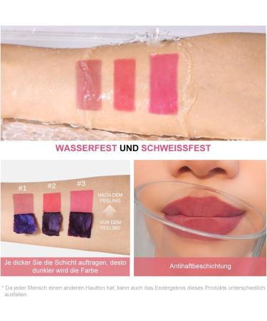 ARCHIDATE Lip Stain Peel Off Set of 3 Water Resistant Long Lasting Highly Pigmented Peel Off Matte Finish Transfer Prevention Lip Tint Peel Off with Moisturizing Sodium Hyaluronate - Buy Online on GoSupps.com